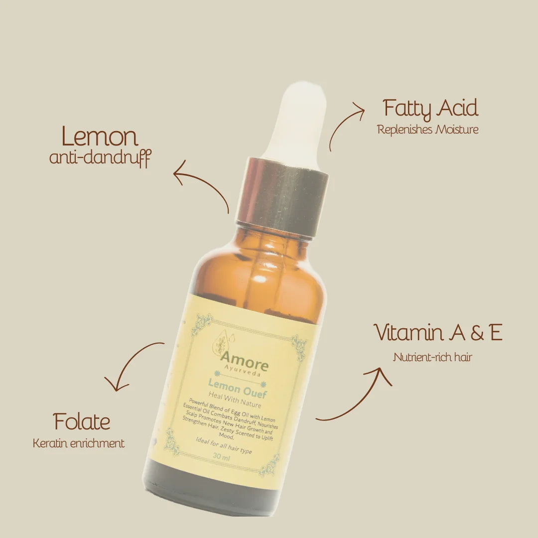 Lemon Hair Elixir | Detoxifying & Anti-Grease Treatment for Oily Scalp | Reduces Dandruff, Adds Volume & Refreshes Hair | Sulfate-Free & Paraben-Free