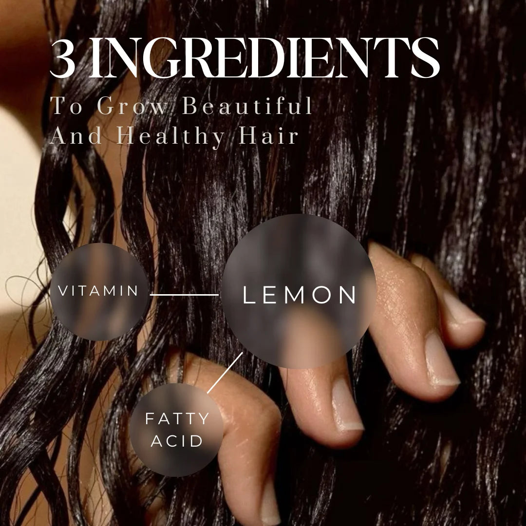 Lemon Hair Elixir | Detoxifying & Anti-Grease Treatment for Oily Scalp | Reduces Dandruff, Adds Volume & Refreshes Hair | Sulfate-Free & Paraben-Free