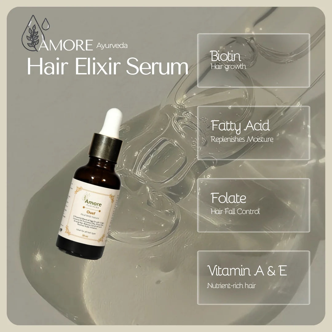 Signature Hair Elixir | Complete Ayurvedic Hair Care Solution | Reduces Breakage, Improves Hair Texture & Boosts Growth | Paraben & Sulfate-Free