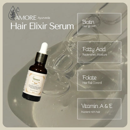 Signature Hair Elixir | Complete Ayurvedic Hair Care Solution | Reduces Breakage, Improves Hair Texture & Boosts Growth | Paraben & Sulfate-Free