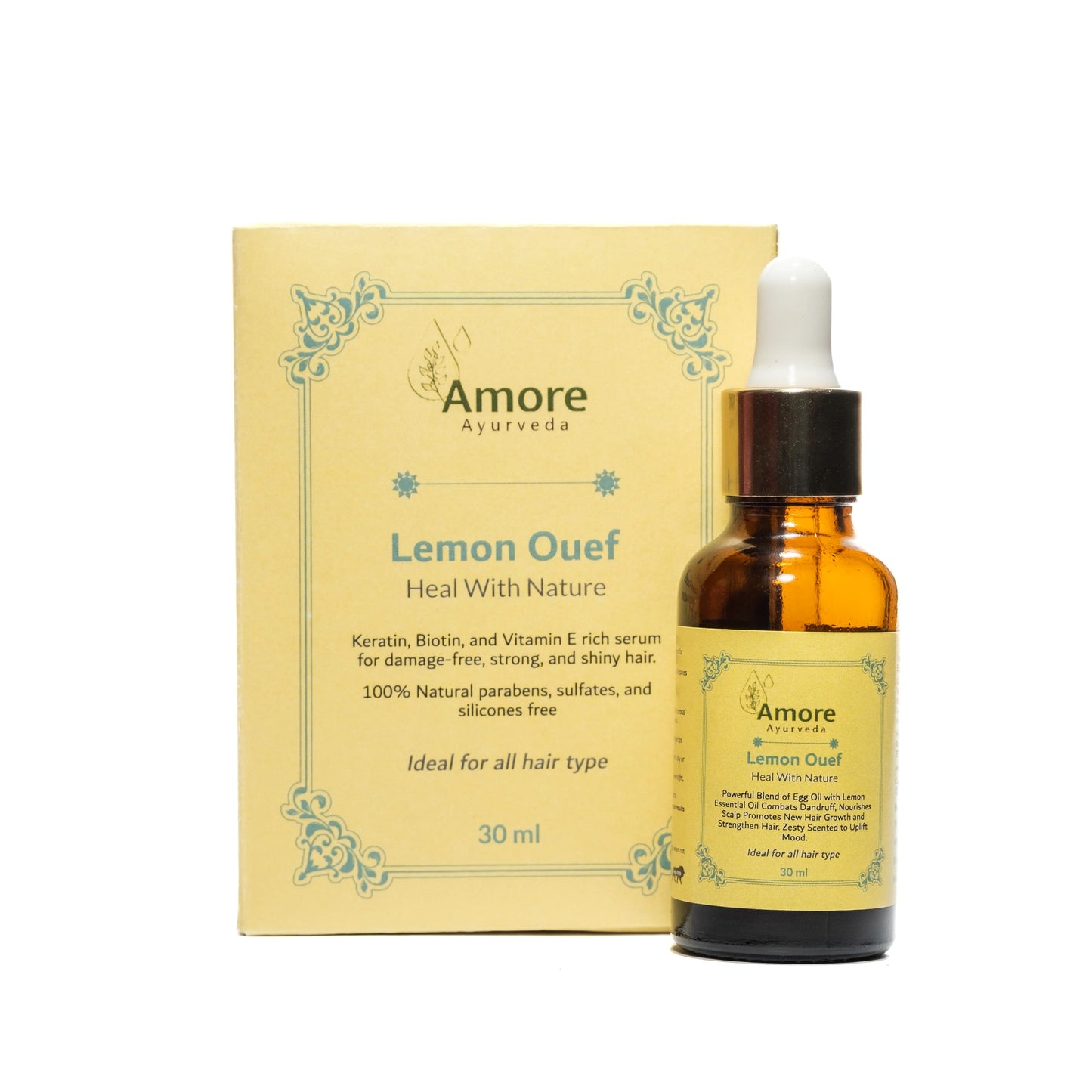 Lemon Hair Elixir | Detoxifying & Anti-Grease Treatment for Oily Scalp | Reduces Dandruff, Adds Volume & Refreshes Hair | Sulfate-Free & Paraben-Free