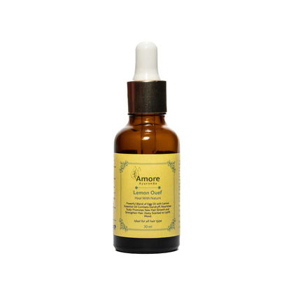 Lemon Hair Elixir | Detoxifying & Anti-Grease Treatment for Oily Scalp | Reduces Dandruff, Adds Volume & Refreshes Hair | Sulfate-Free & Paraben-Free